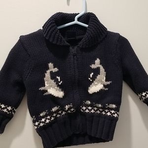 Baby gap whale sweater 6 to 12 month